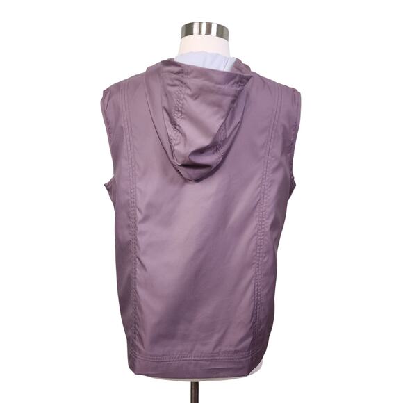 Nike Golf Womens Clima Fit Hooded Zip Up Vest Size Large Purple Windbreaker - Picture 6 of 15